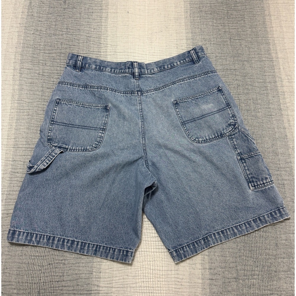 Roundtree‎ & Yorke Denim Carpenter Shorts Blue Medium Wash Mens Size 36 Cotton - Picture 6 of 6